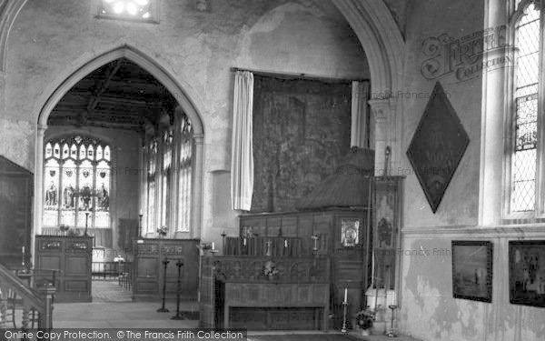 Photo of Thaxted, Church Interior c.1950