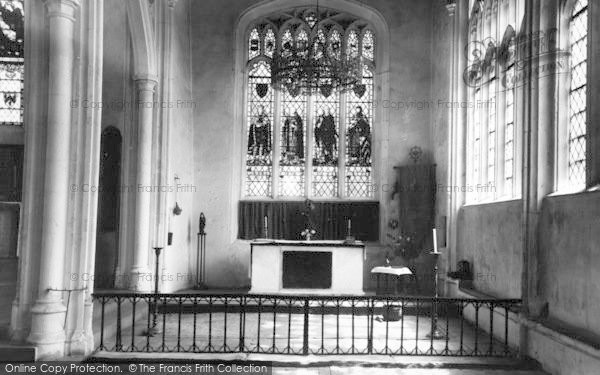 Photo of Thaxted, Church Interior c.1960