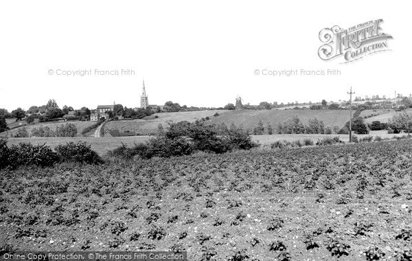 Photo of Thaxted, From The West c.1950