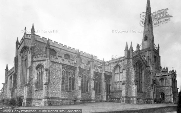 Photo of Thaxted, Parish Church c.1950