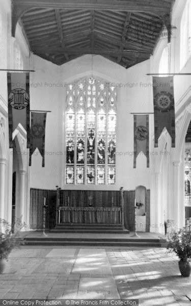 Photo of Thaxted, Parish Church, High Altar c.1955