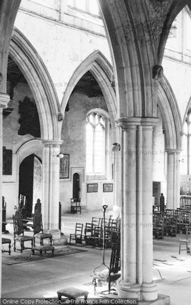 Photo of Thaxted, Parish Church Interior c.1950