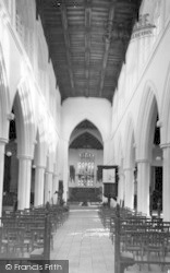 Parish Church Interior c.1955, Thaxted