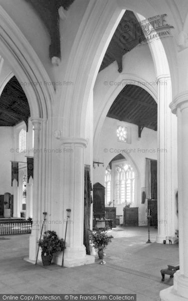 Photo of Thaxted, Parish Church Interior c.1955