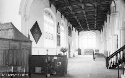Parish Church Interior c.1955, Thaxted