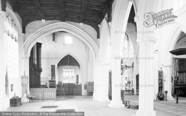 Photo of Thaxted, Parish Church Interior c.1955