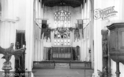 Parish Church Interior c.1960, Thaxted