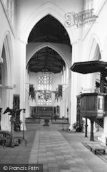 Parish Church, Nave And High Altar c.1950, Thaxted