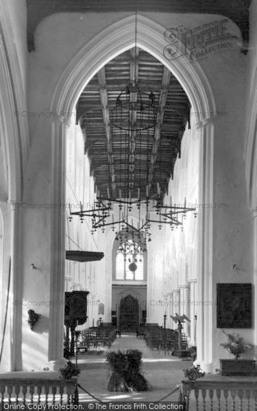 Photo of Thaxted, Parish Church Nave c.1955