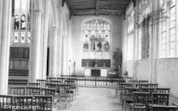 Parish Church Nave c.1960, Thaxted