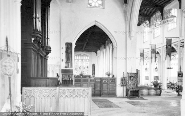 Photo of Thaxted, Parish Church, North Transcept And St Joan Shrine c.1950