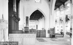 Parish Church, North Transcept And St Joan Shrine c.1950, Thaxted