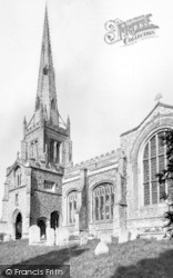 Parish Church South Porch And Spire c.1950, Thaxted