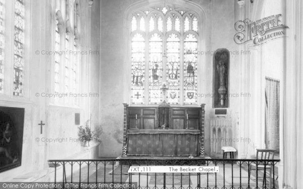 Photo of Thaxted, Parish Church, The Becket Chapel c.1960