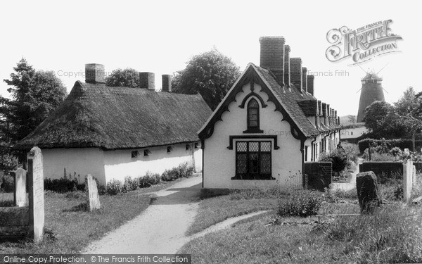 Photo of Thaxted, The Almshouses And Windmill c.1950