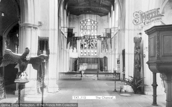Photo of Thaxted, The Church Chancel c.1960