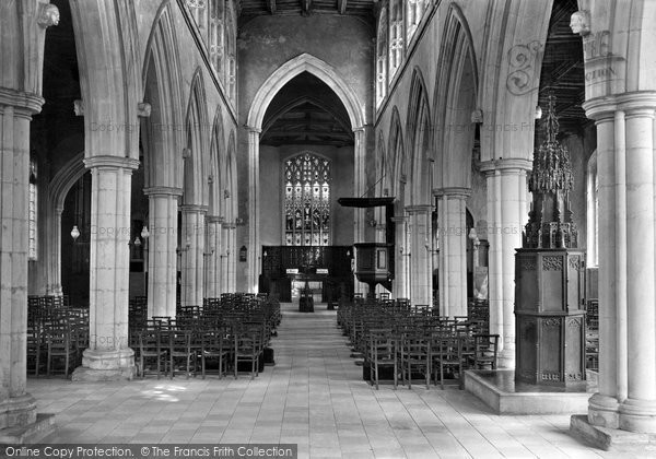 Photo of Thaxted, The Church Interior 1906