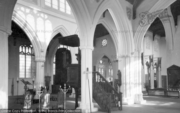 Photo of Thaxted, The Church Interior c.1955