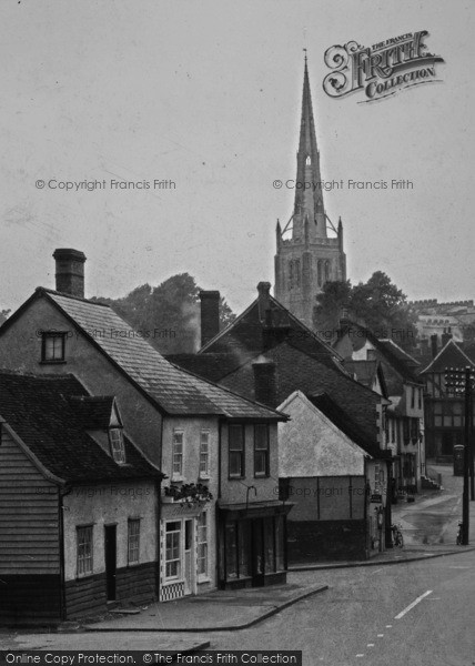 Photo of Thaxted, The Town From Mill End c.1950