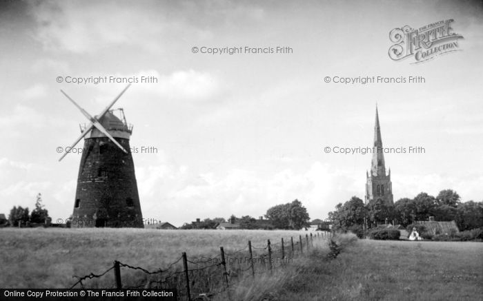 Photo of Thaxted, The Windmill And Church c.1950
