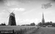 The Windmill And Church c.1950, Thaxted