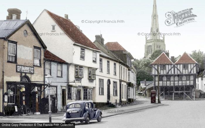 Photo of Thaxted, Town Street c.1950