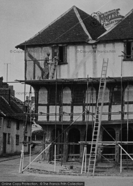 Photo of Thaxted, Works On The Old Guildhall c.1951