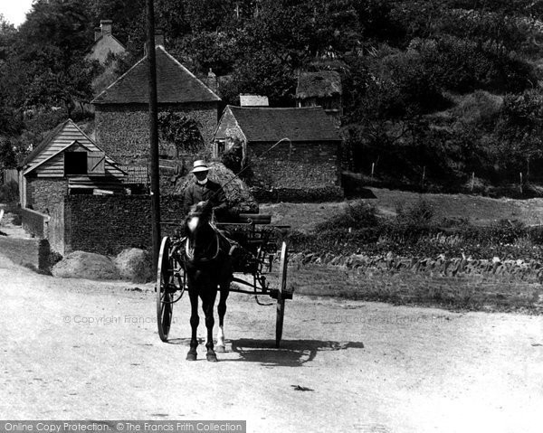 Photo of The Bourne, Horse And Cart 1906