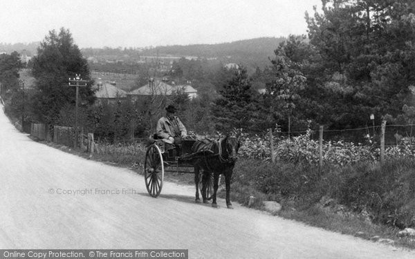 Photo of The Bourne, Horse And Cart, Frensham Road 1909