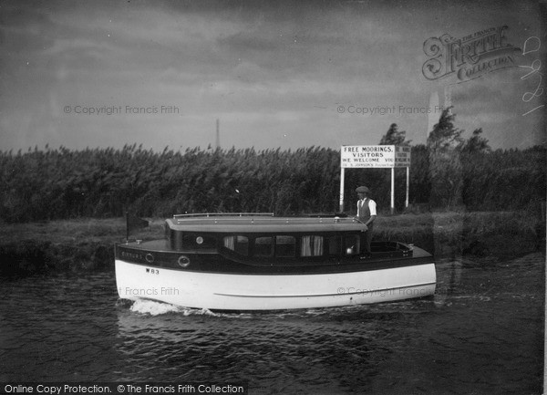 Photo of The Broads, Cirrus, Johnson's Boats c.1933