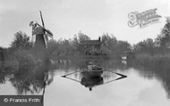 The Broads, Hunsett Mill On The River Ant At Stalham c.1925, The Norfolk Broads