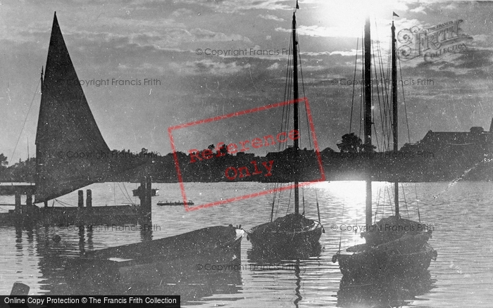 Photo of The Broads, The Sun's Parting Glow c.1939