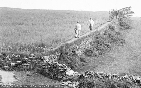 Photo of The Lizard, A Couple On The Path To Kynance Cove 1927