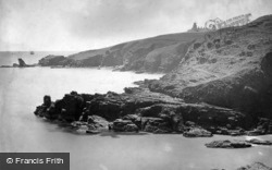 The Lighthouses And Bumble Rock c.1900, Lizard