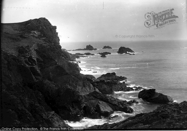 Photo of The Lizard, Lizard Head & Mulvin Rocks c.1933