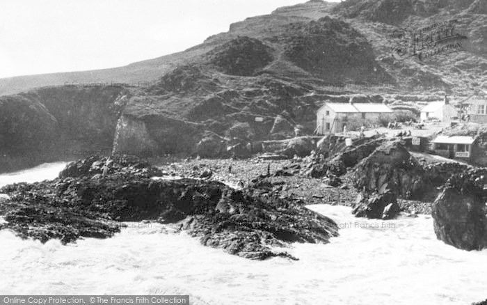 Photo of The Lizard, Rough Sea At Kynance Cove c.1960
