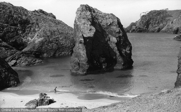 Photo of The Lizard, Steeple Rock Kynance Cove c.1950