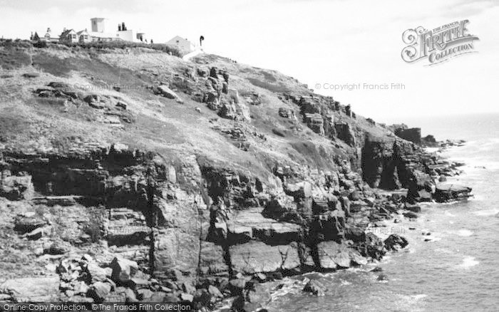 Photo of The Lizard, The Cliffs And Lighthouse c.1960