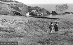 The The Lifeboat Station And Lighthouse c.1955, Lizard