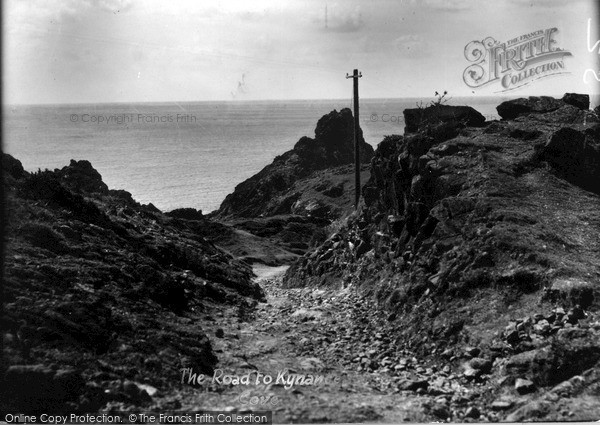 Photo of The Lizard, The Road To Kynance Cove c.1933