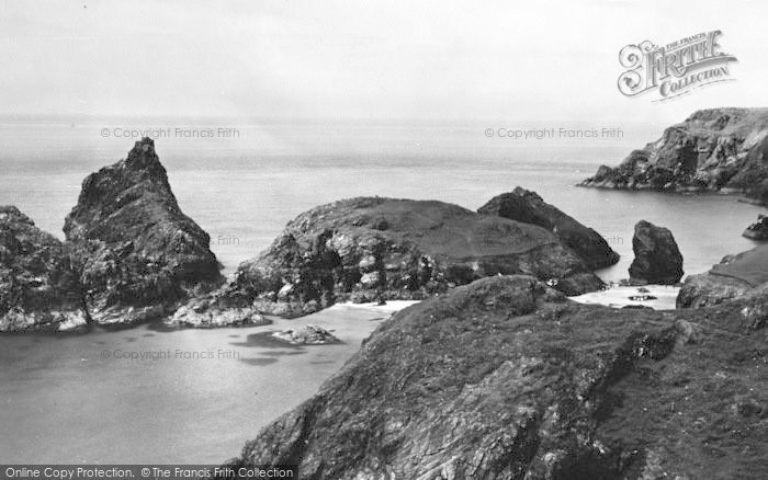 Photo of The Lizard, The Rocks And Island At Kynance Cove c.1950