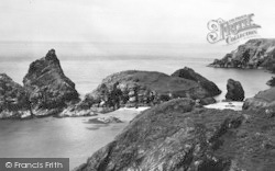 The The Rocks And Island At Kynance Cove c.1950, Lizard