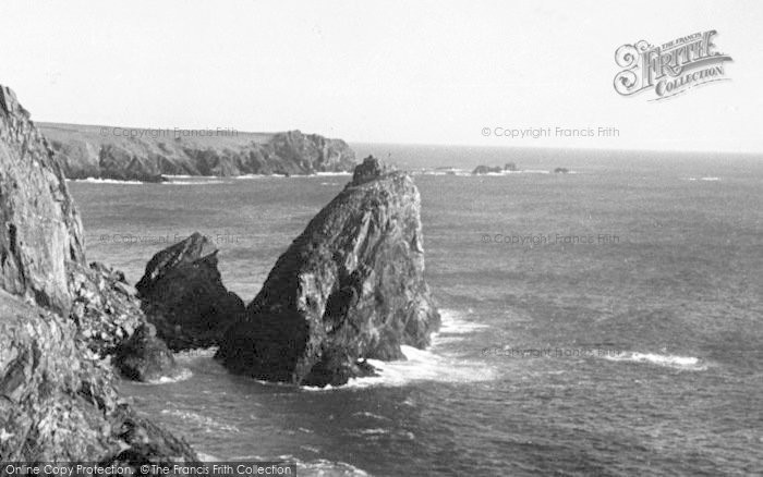 Photo of The Lizard, View From The Cliffs At Kynance Cove c.1950