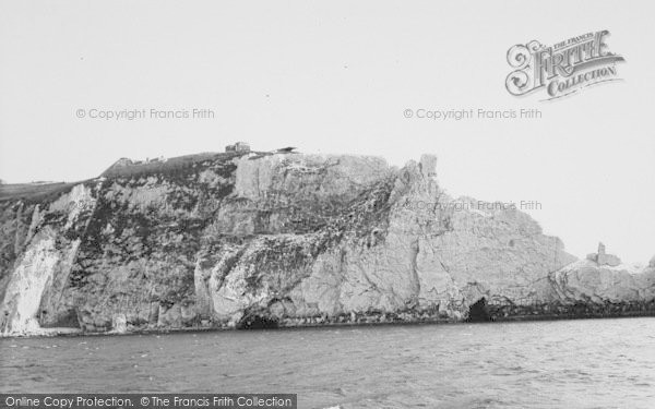 Photo of The Needles, The Coastguard Station And Cliffs c.1955