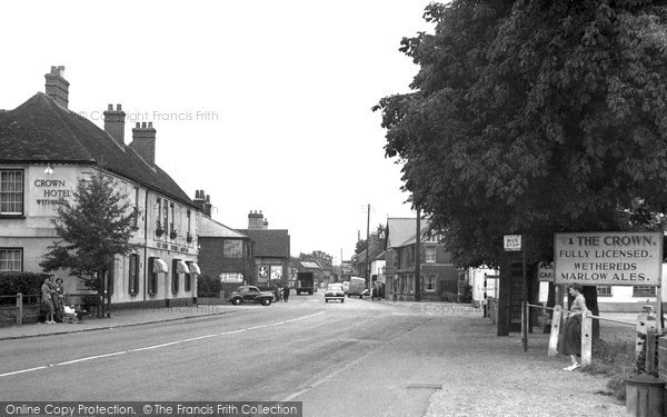 Photo of Theale, Crown Hotel c.1955