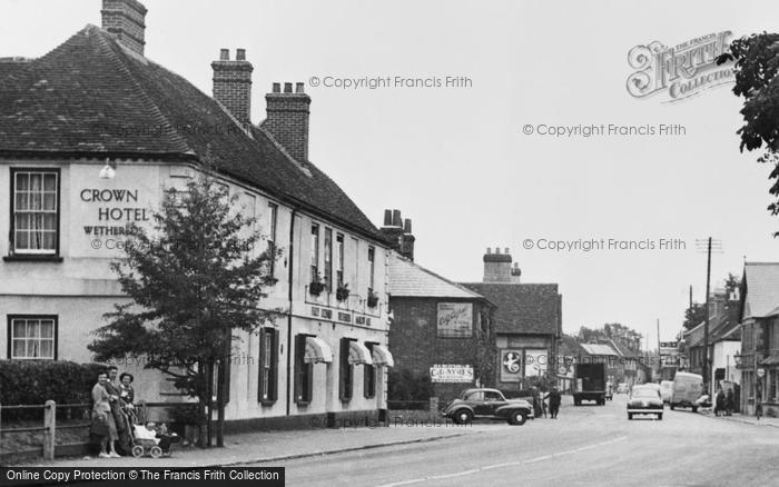 Photo of Theale, Crown Hotel c.1955