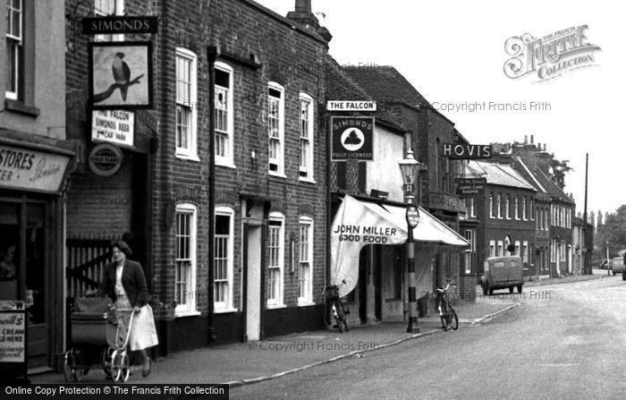 Photo of Theale, The Falcon Inn, High Street c.1955