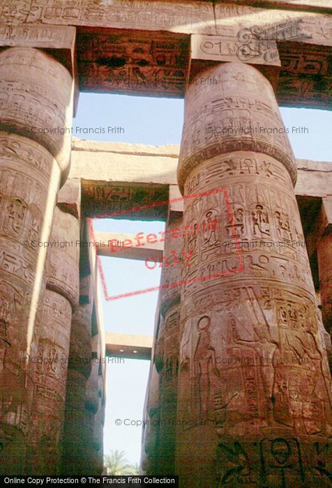 Photo of Thebes, Karnak, Pillars Hypostyle Hall 2004