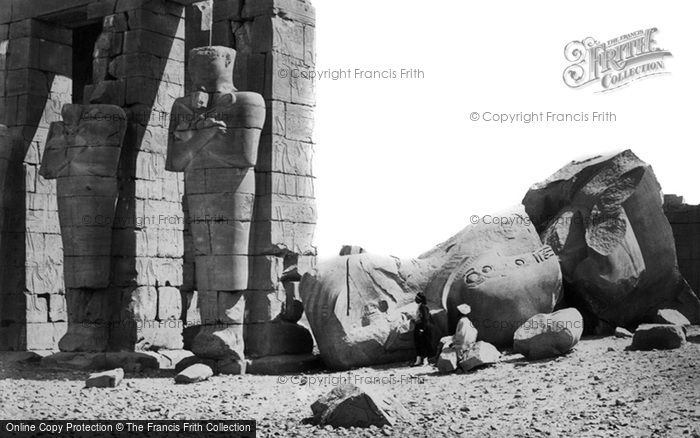 Photo of Thebes, Osiridae Pillars And Great Fallen Colossus 1860