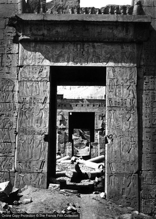 Photo of Thebes, Pylon Gateway At Medinet Haboo 1860